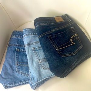 American Eagle Size 8 Jean Shortie Shorts